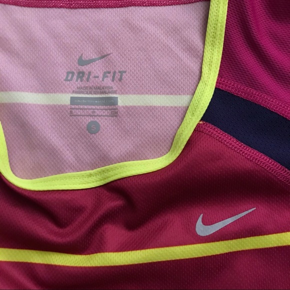 Nike Dri-Fit Striped Long Sleeve Running Top S EUC - Picture 3 of 5